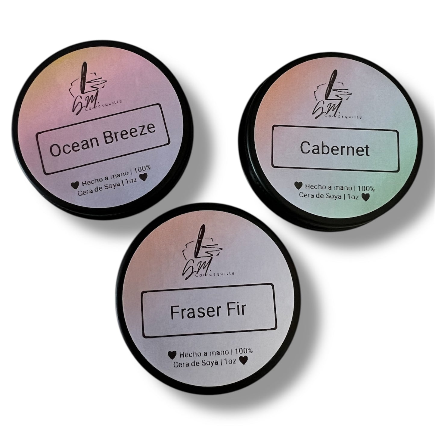 Bundle de 3 Velas Aromáticas de 1oz – ¡Prueba y Encuentra Tu Favorita!
