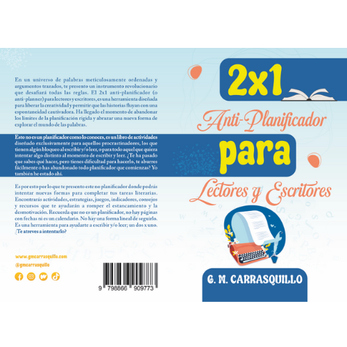 2x1 anti-planificador para lectores y escritores